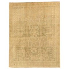 Alfombra Persa Malayer Small Design - Lana Verde Marfil - 75752