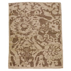 Tapis persan Oushak Small - Laine Brown Design Ivoire - 88140