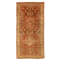 Petit tapis persan Bijar - Motif rouge ivoire en laine - 75951