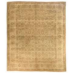 Tapis Persan Hamadan Over Size - Laine Brown Ivory Design - 75891