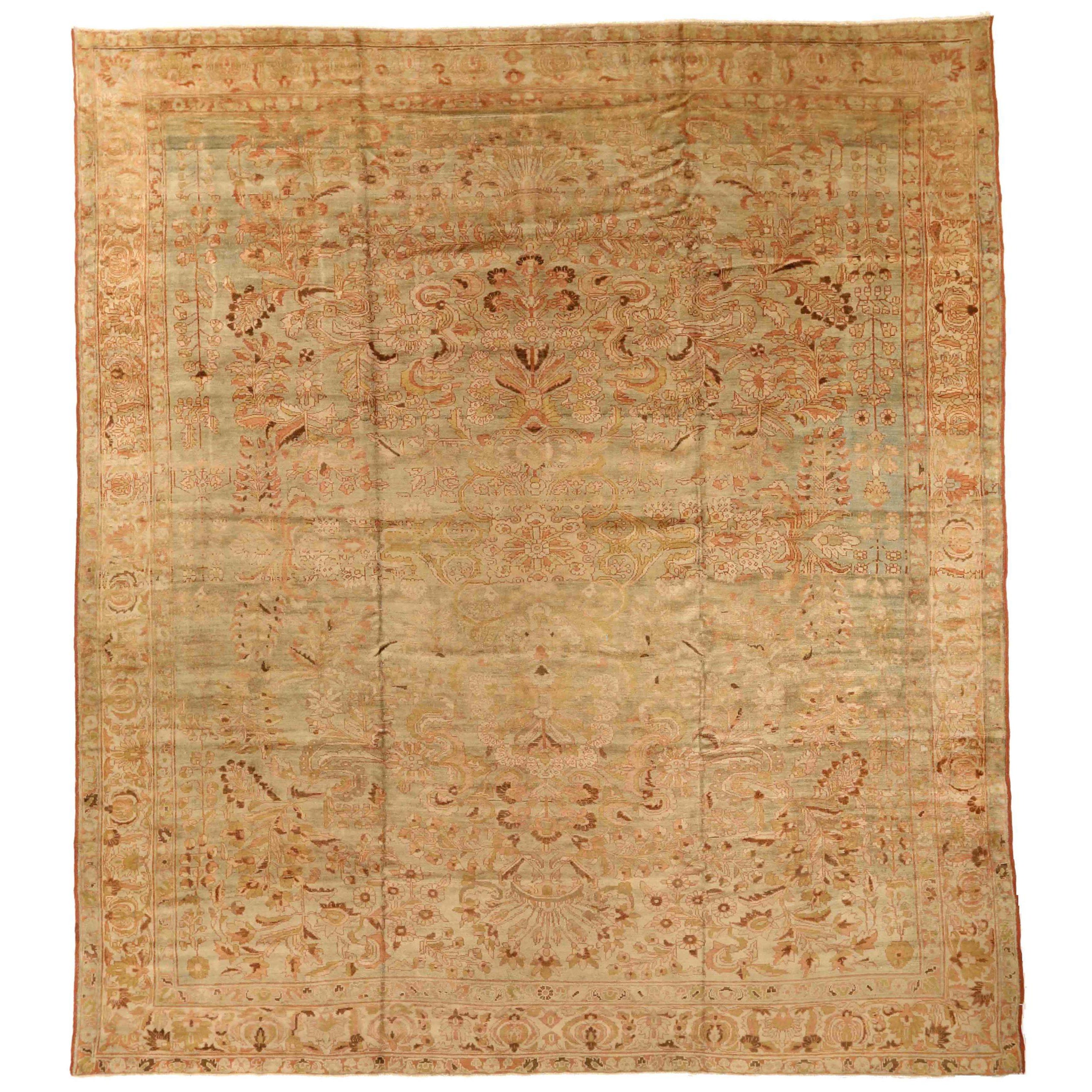 Persian Bakhtiari Area Rugs - Wool Brown Ivory Red Design - 75942