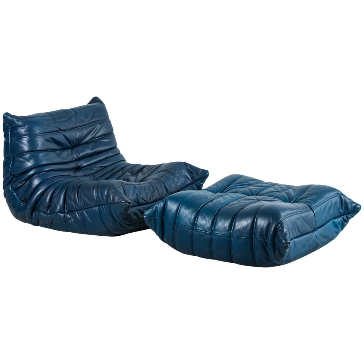Togo Chair and Ottoman by Ligne Roset at 1stdibs