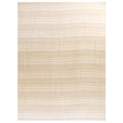 Persian Kilim Area Rugs - Wool Ivory Yellow Design - 88205