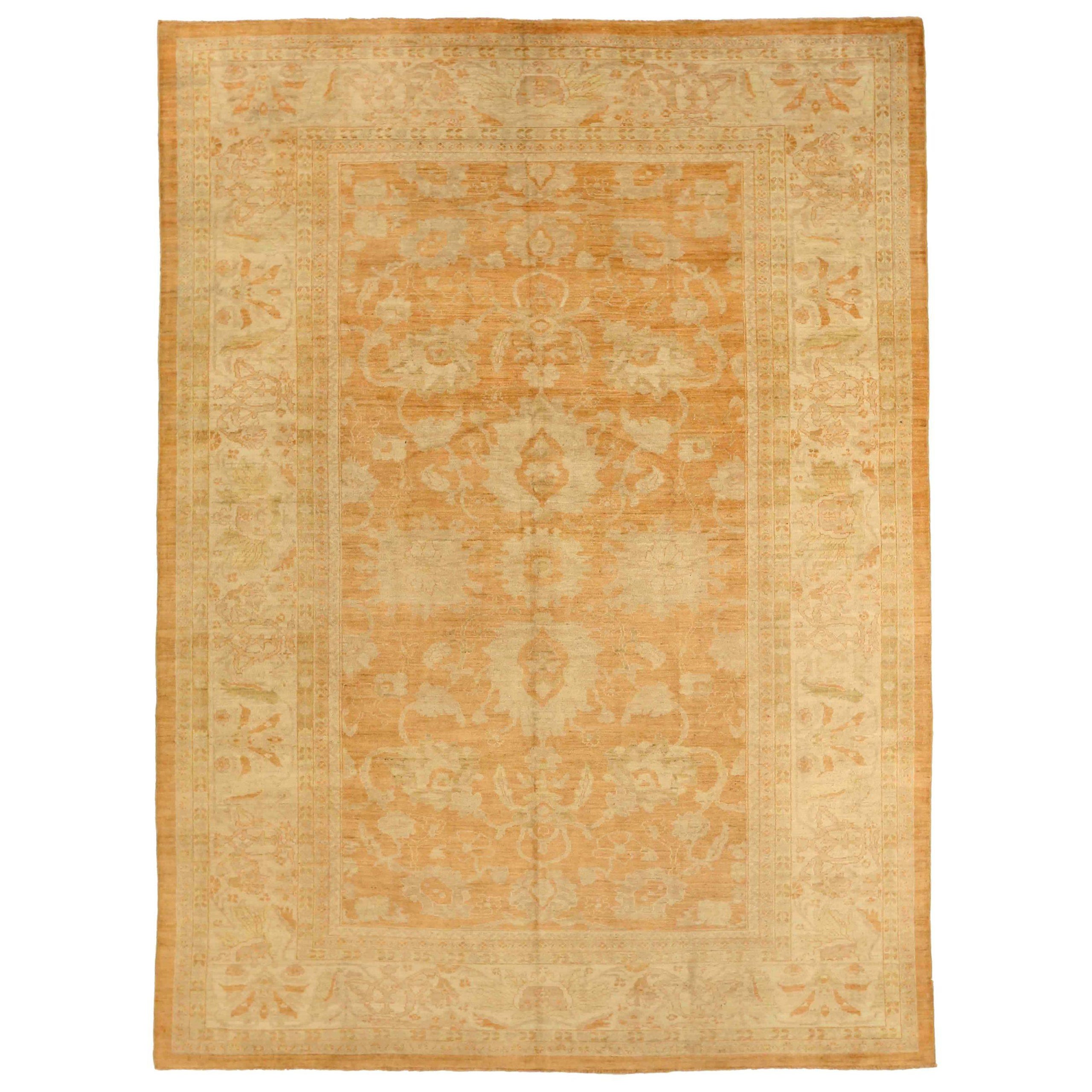 Alfombras Persas Sultanabad Rugs - Lana Marfil Diseño Naranja - 76024