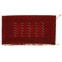 Alfombra Persa Turkeman Small - Lana Diseño Rojo Marfil - 76032