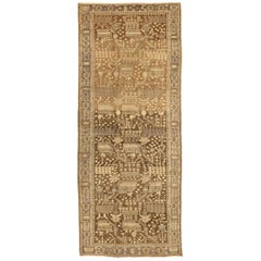Persian Tafresh Area Rugs - Wool Brown Ivory Design - 75878