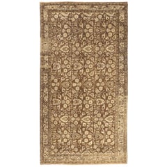 Persian Malayer Area Rugs - Wool Brown Ivory Design - 75880