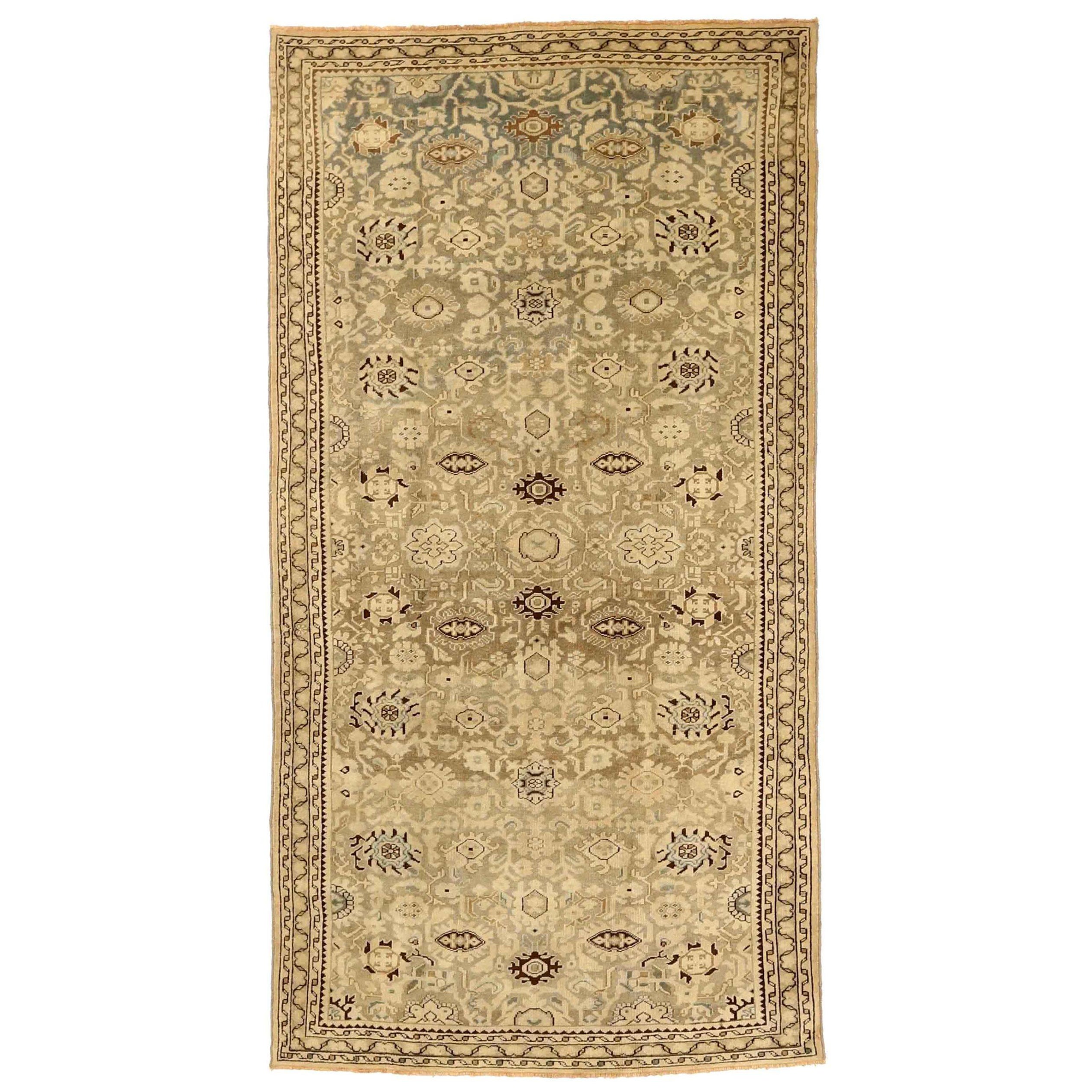 Persian Malayer Area Rugs - Wool Brown Ivory Taupe Design - 75883