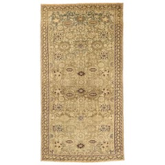 Tapis de sol Persan Malayer - Laine Brown Ivoire Taupe Design - 75883
