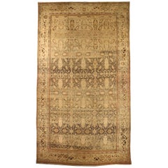 Tapis surdimensionné Persian Malayer - Laine Brown Ivory Design - 75901