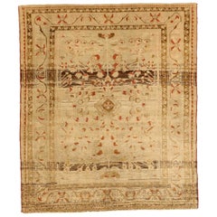Tapis persan Malayer Small - Laine Brown Ivory Red Design - 75903