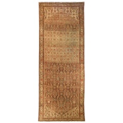 Alfombra Persa Malayer - Lana Marrón Marfil Diseño Rojo - 76000