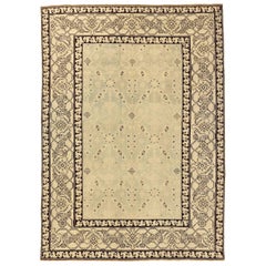 Tapis de sol Persan Malayer - Laine Noir Design/One - 76021