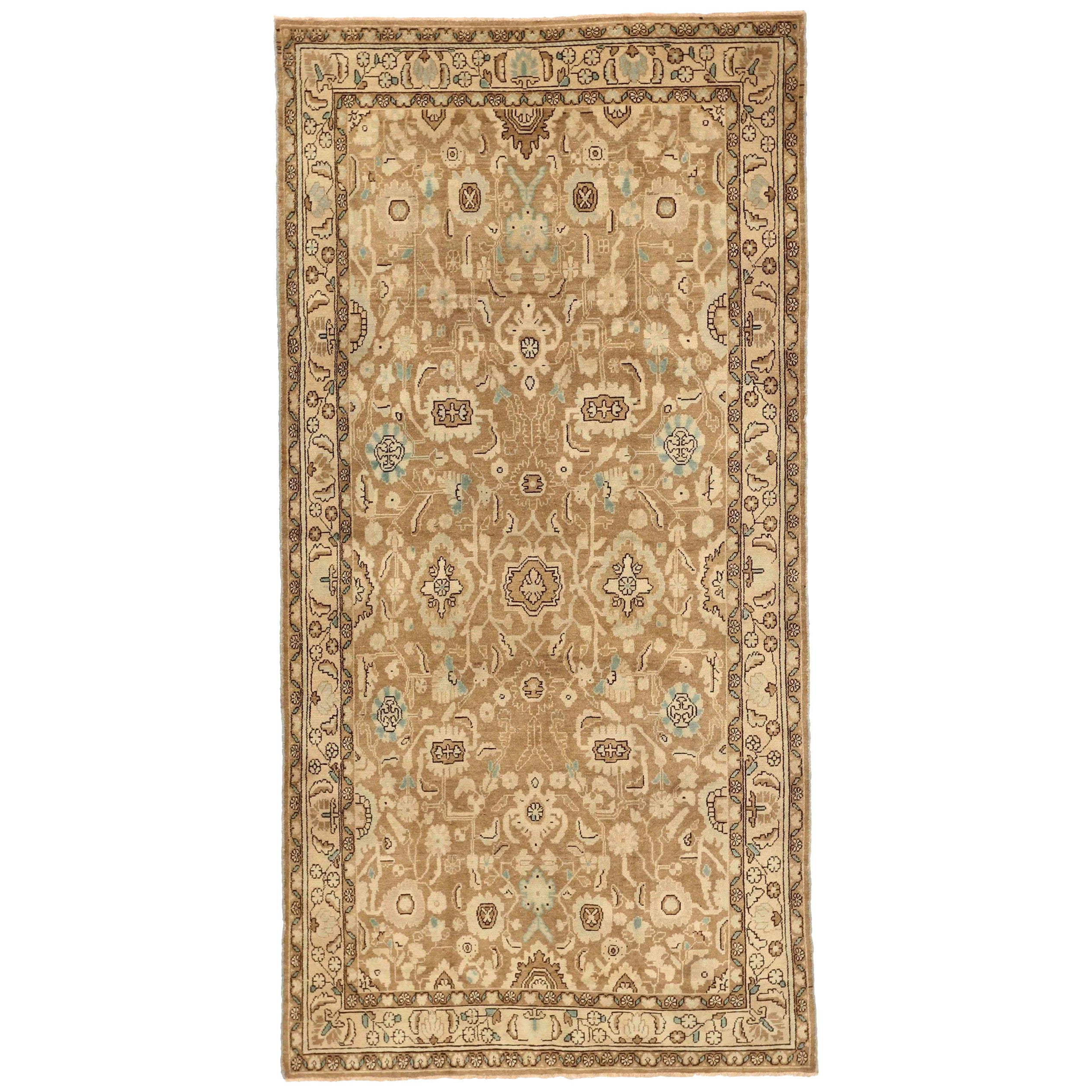 Persian Malayer Area Rugs - Wool Blue Brown Ivory Design - 76004