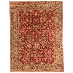 Alfombras Persas Kerman - Lana Diseño Rojo Marfil - 76022