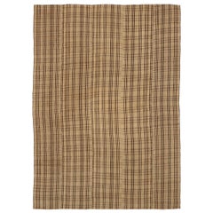 Persian Kilim Area Rugs - Wool Brown Taupe Design - 88421