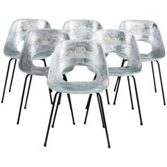 "Tonneau" Cast Aluminum Chairs by Pierre Guariche 4