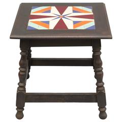 Antique Early 20th Century Vibrant California Tile Table