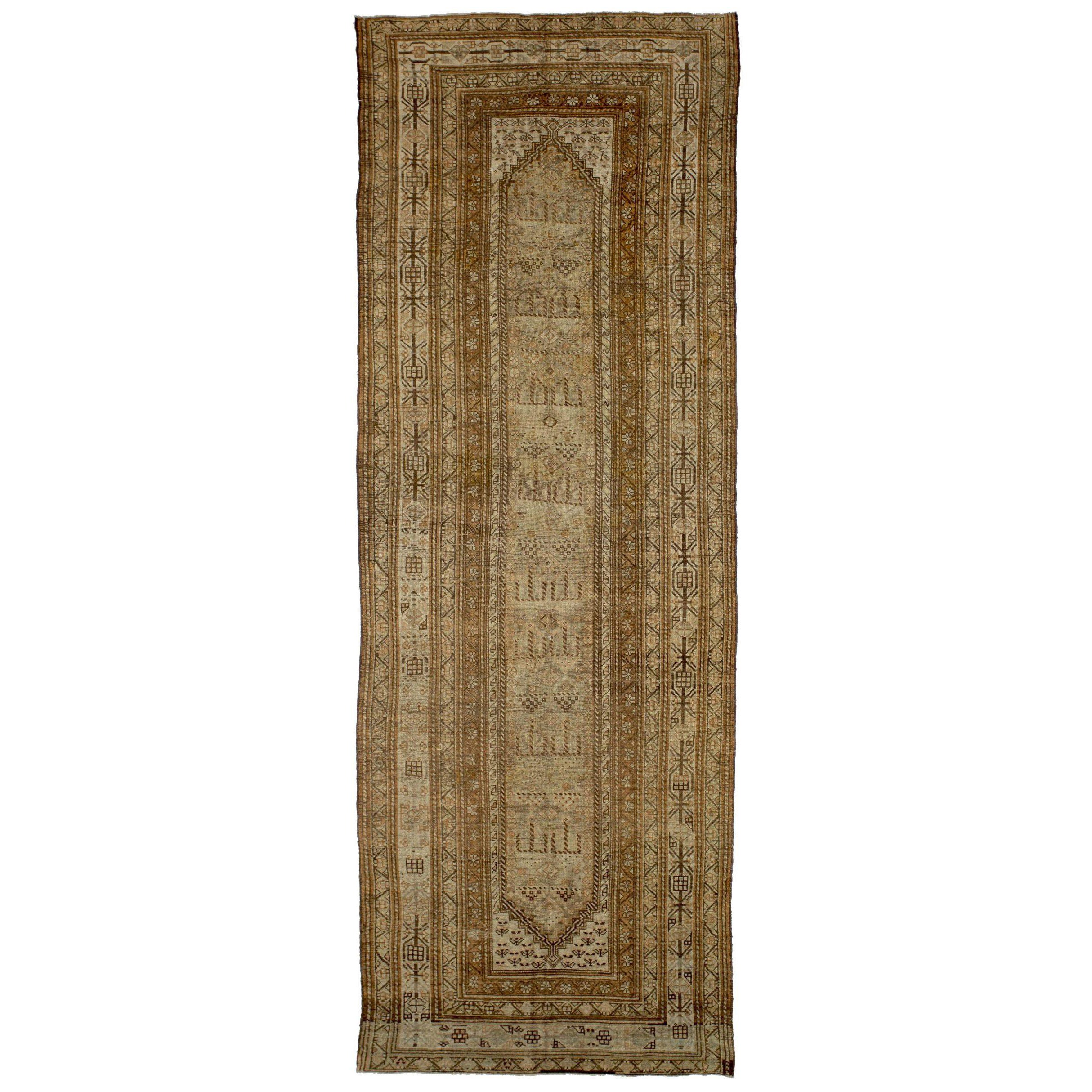 Tappeti persiani Shiraz - Disegno in lana marrone avorio - 88764