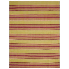 Tapis persans Kilim - Motif en laine orange rouge jaune - 88976
