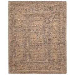 India Modi Alfombras - Lana Marrón Diseño Marfil - 88930