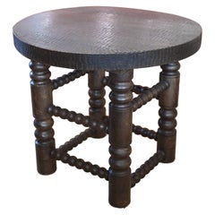 Mesa auxiliar de roble Charles Dudouyt