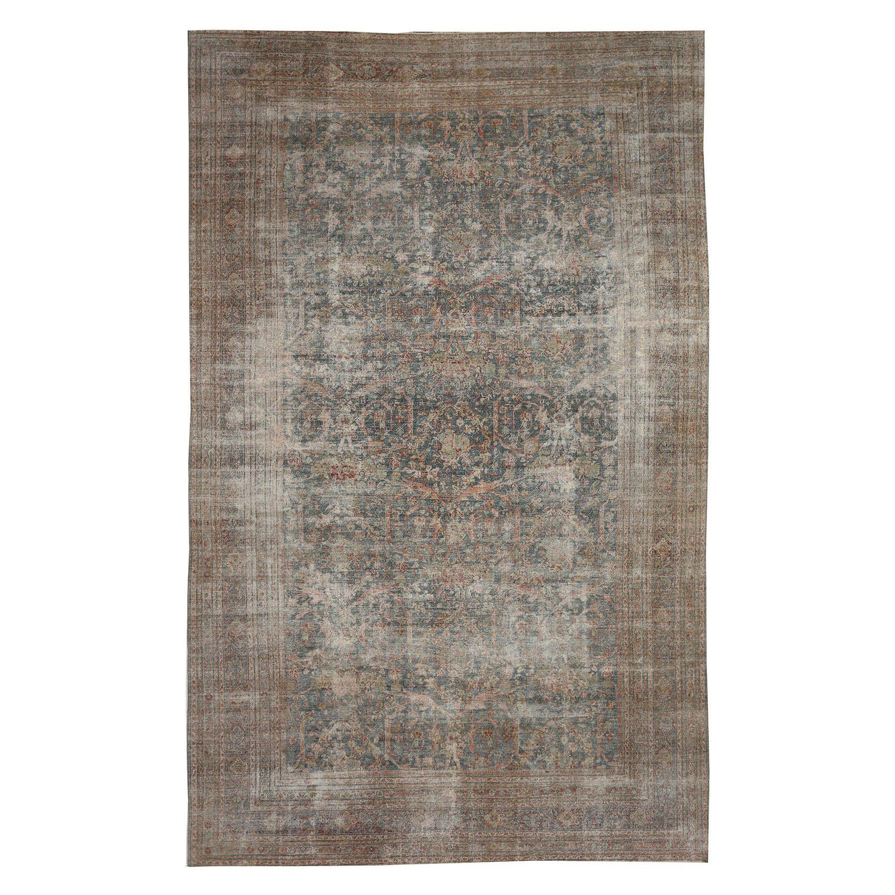 Alfombras Persas Sultanabad Rugs - Lana Marfil Azul Marino Rojo - 92610