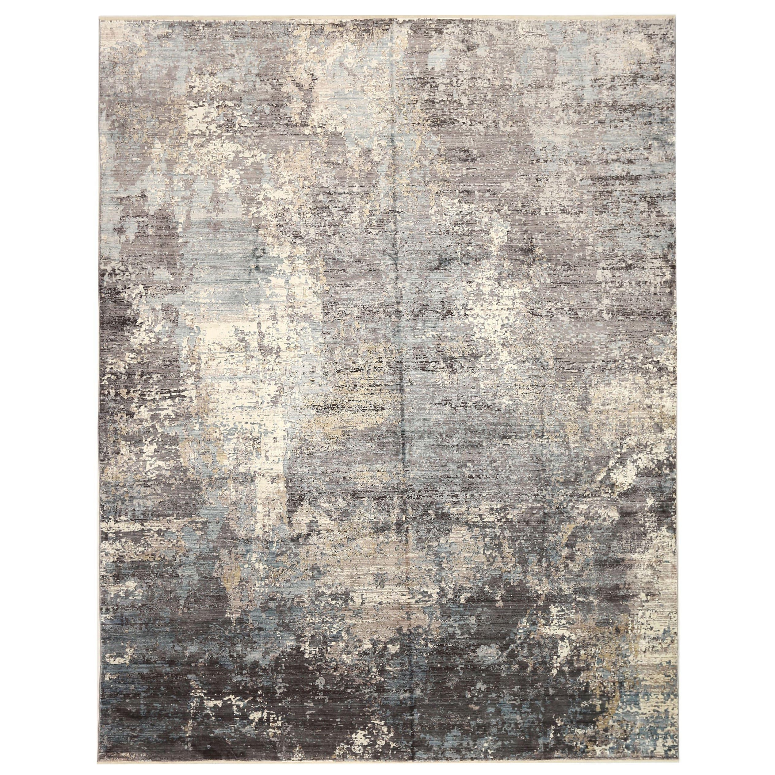 Tappeti Afghanistan Modern - Lana Marrone Grigio Avorio - 92663