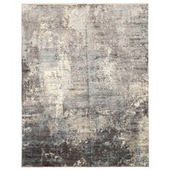 Alfombras modernas de Afganistán - Lana Marrón Gris Diseño Marfil - 92663