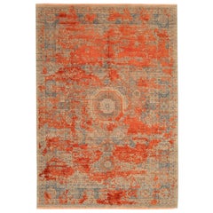 Tappeti Afghanistan Modern - Lana Grigio Avorio Rosso - 92665