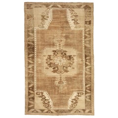 Turkey Anatoly Area Rugs - Wool Brown Ivory Design - 92675