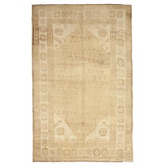 Türkische Anatoly-Teppiche - Wolle Elfenbein Taupe Design - 92677