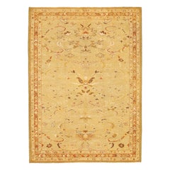 Petit tapis persan Mahal - Motif jaune laine - 92766