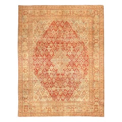 Tapis persan Joshagan - Laine ivoire rouge - 92712