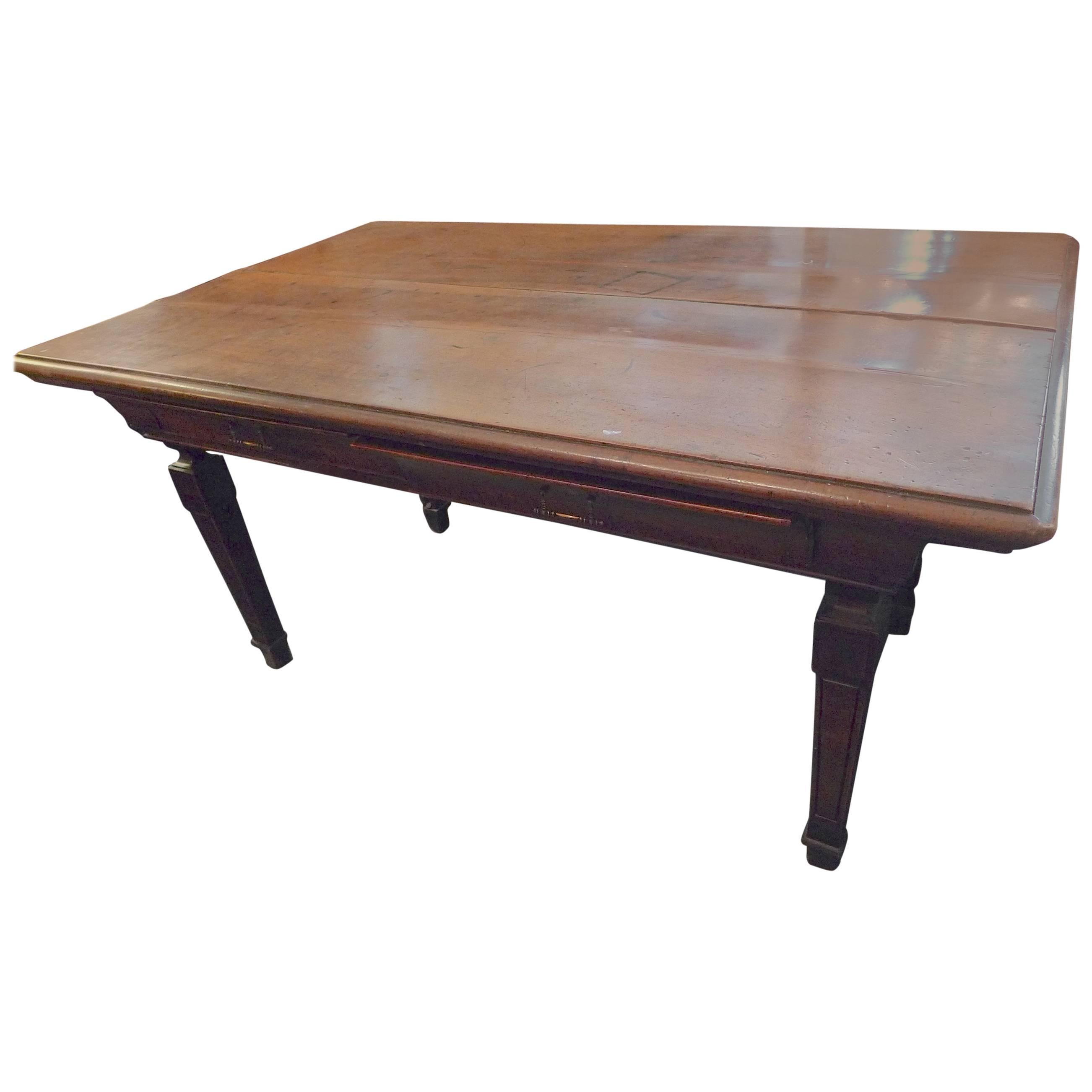 French XIX Walnut Desk