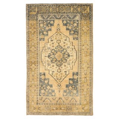 Türkei Anatoly Small Rug - Wolle Grau Elfenbein Gelb Design - 92720