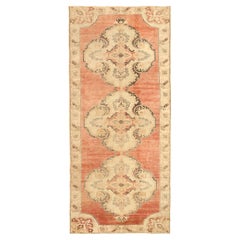 Türkei Burdur Bereich Teppiche - Wolle Elfenbein Rot Design - 92774