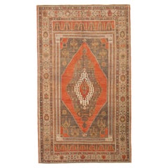 Türkei Anatoly Bereich Teppiche - Wolle Braun Elfenbein Rot Design - 92759