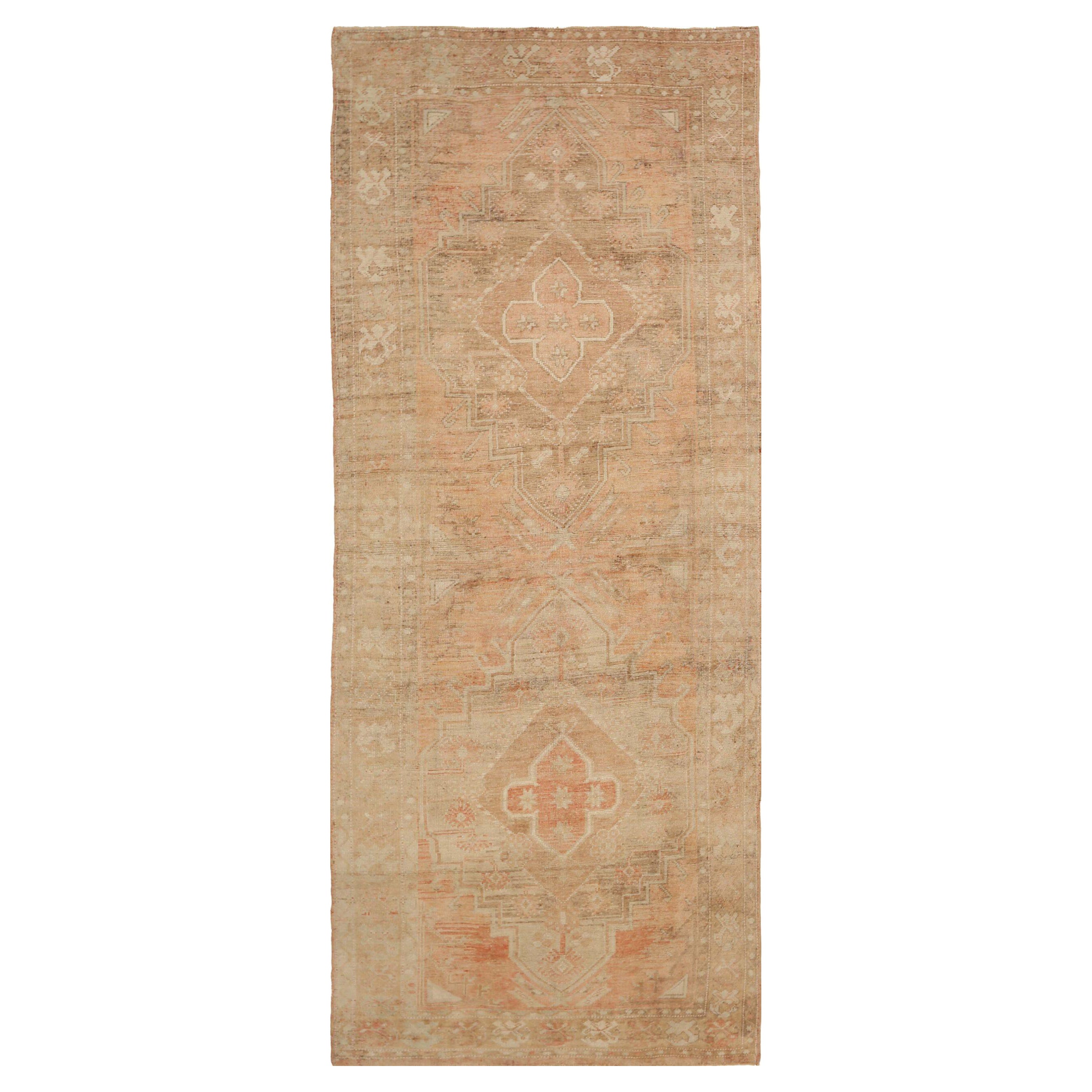 Turkey Anatoly-Läufer - Wolle Rosa Taupe Design - 92796