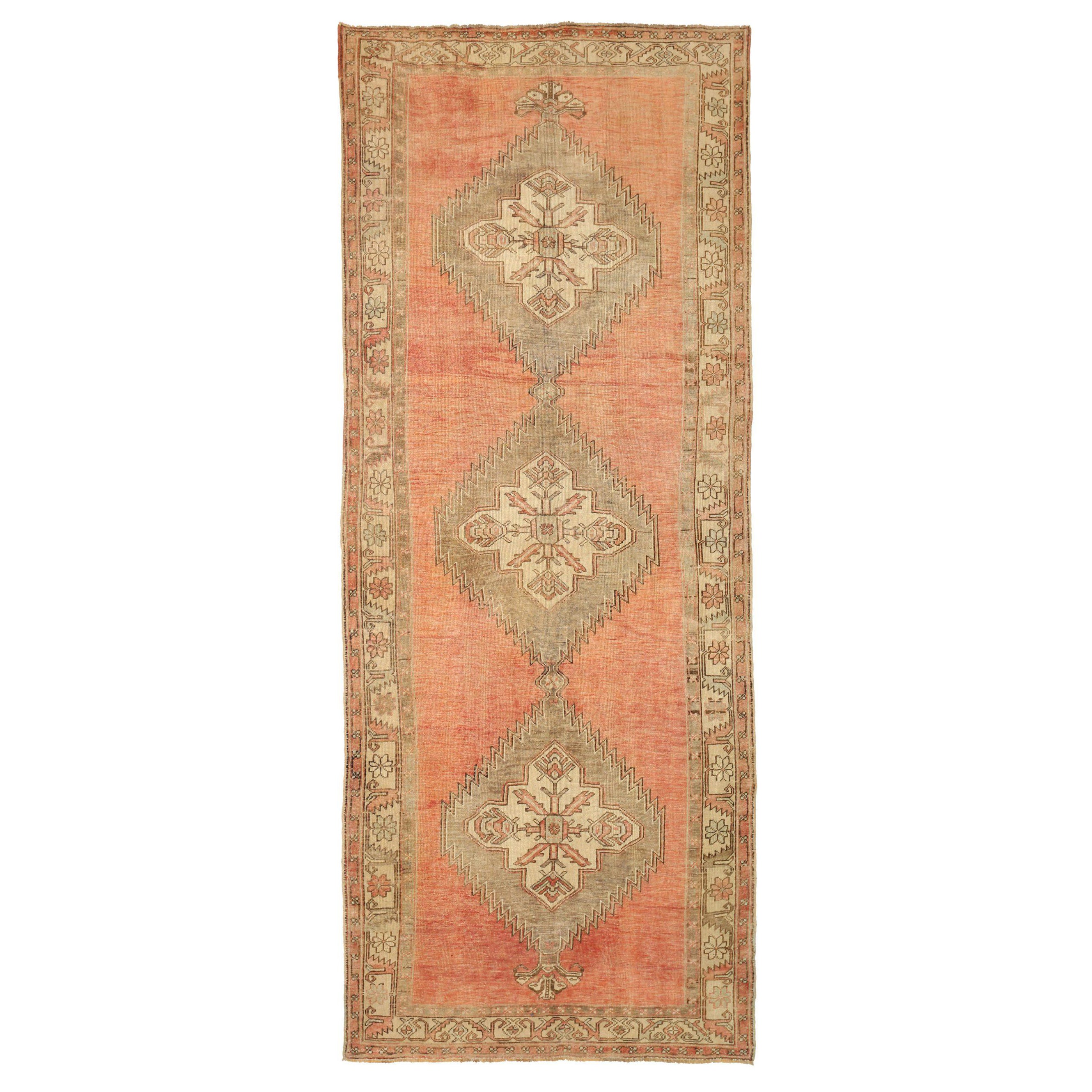 Turkey Anatoly-Teppiche - Wolle Elfenbein Rosa Taupe Design - 92812