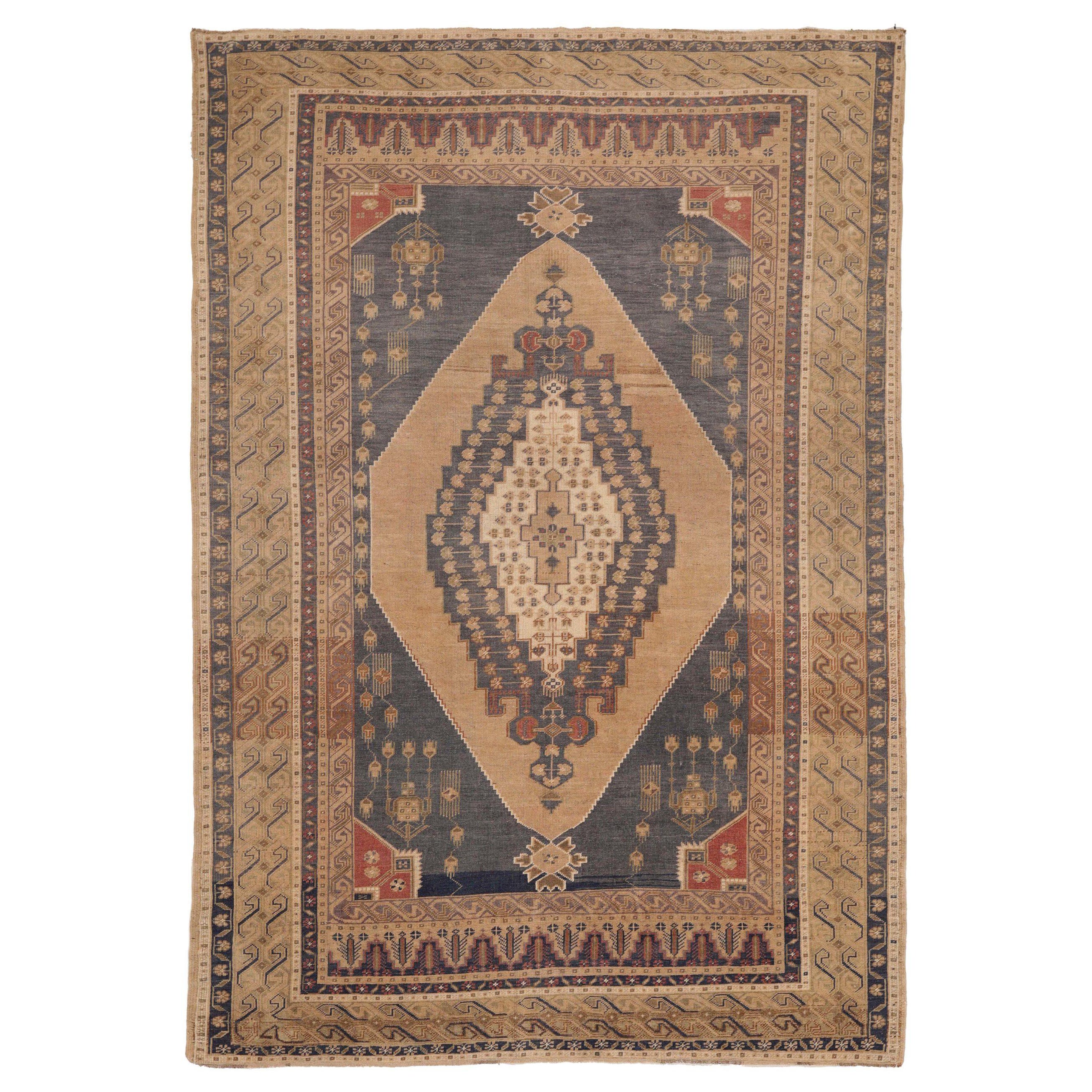 Türkei Anatoly Bereich Teppiche - Wolle Braun Grau Elfenbein Design - 92888
