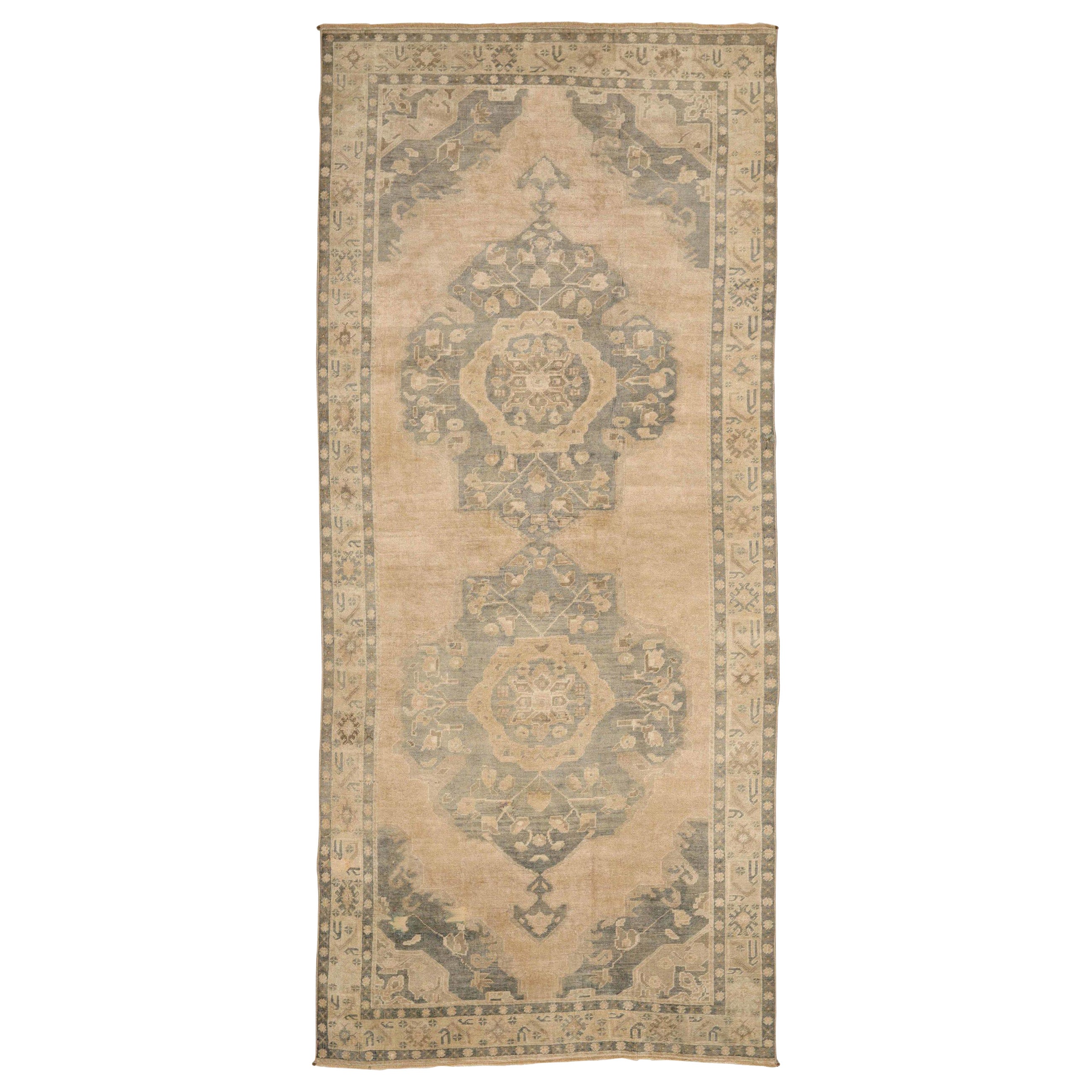 Türkei Anatoly Bereich Teppiche - Wolle Braun Elfenbein Taupe Design - 92907