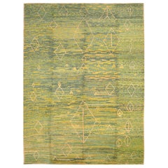 Alfombras de Afganistán Oushak - Lana Diseño Verde - 92872