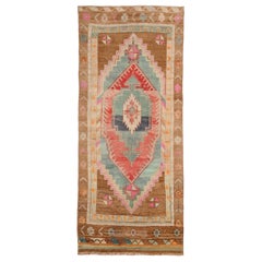 Turquía Anatoly Alfombras - Lana Azul Marrón Rosa Rojo Diseño - 92911