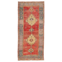 Türkei Anatoly Bereich Teppiche - Wolle Grün Elfenbein Rot Gelb Design - 92912