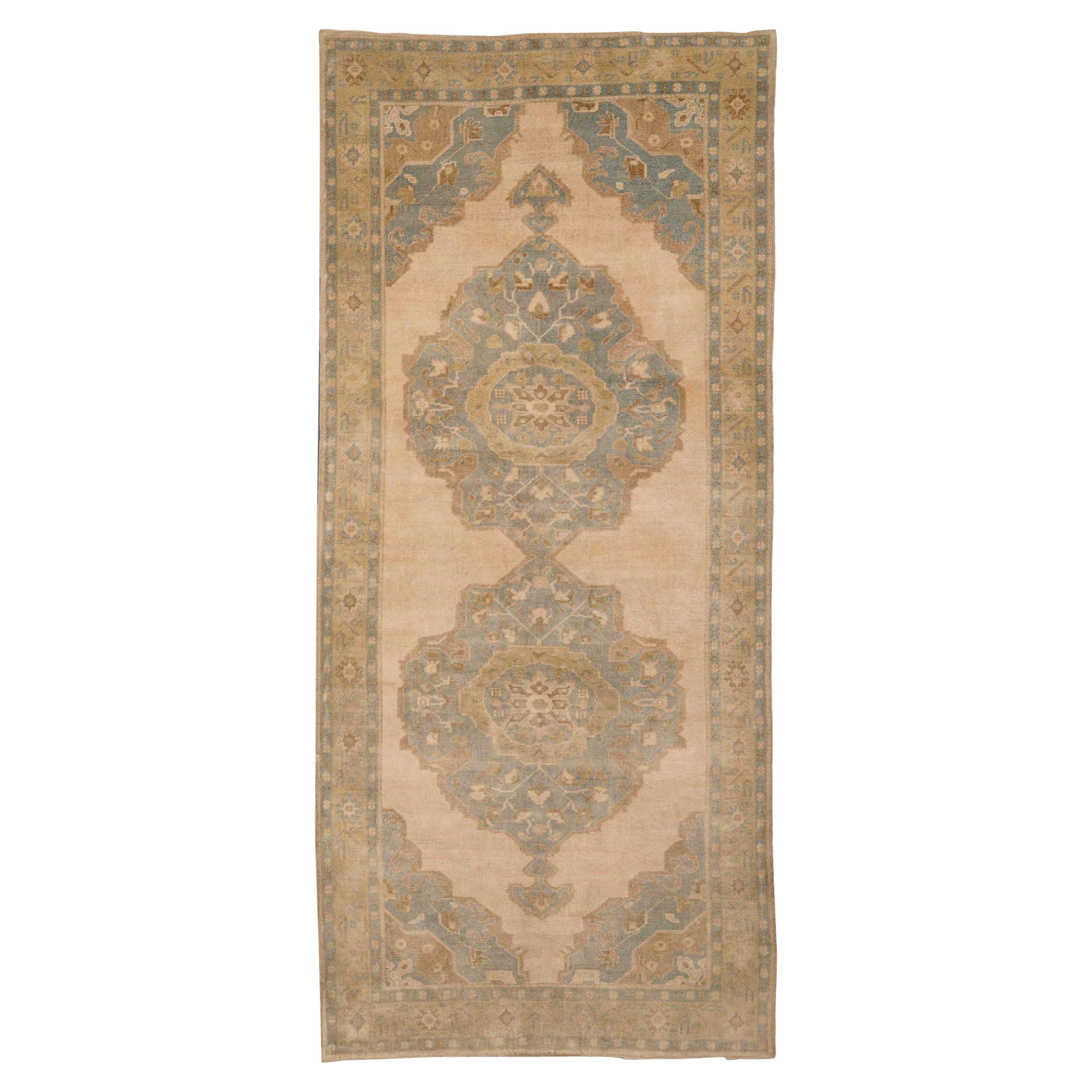 Türkei Anatoly Bereich Teppiche - Wolle Blau Elfenbein Gelb Design - 92916
