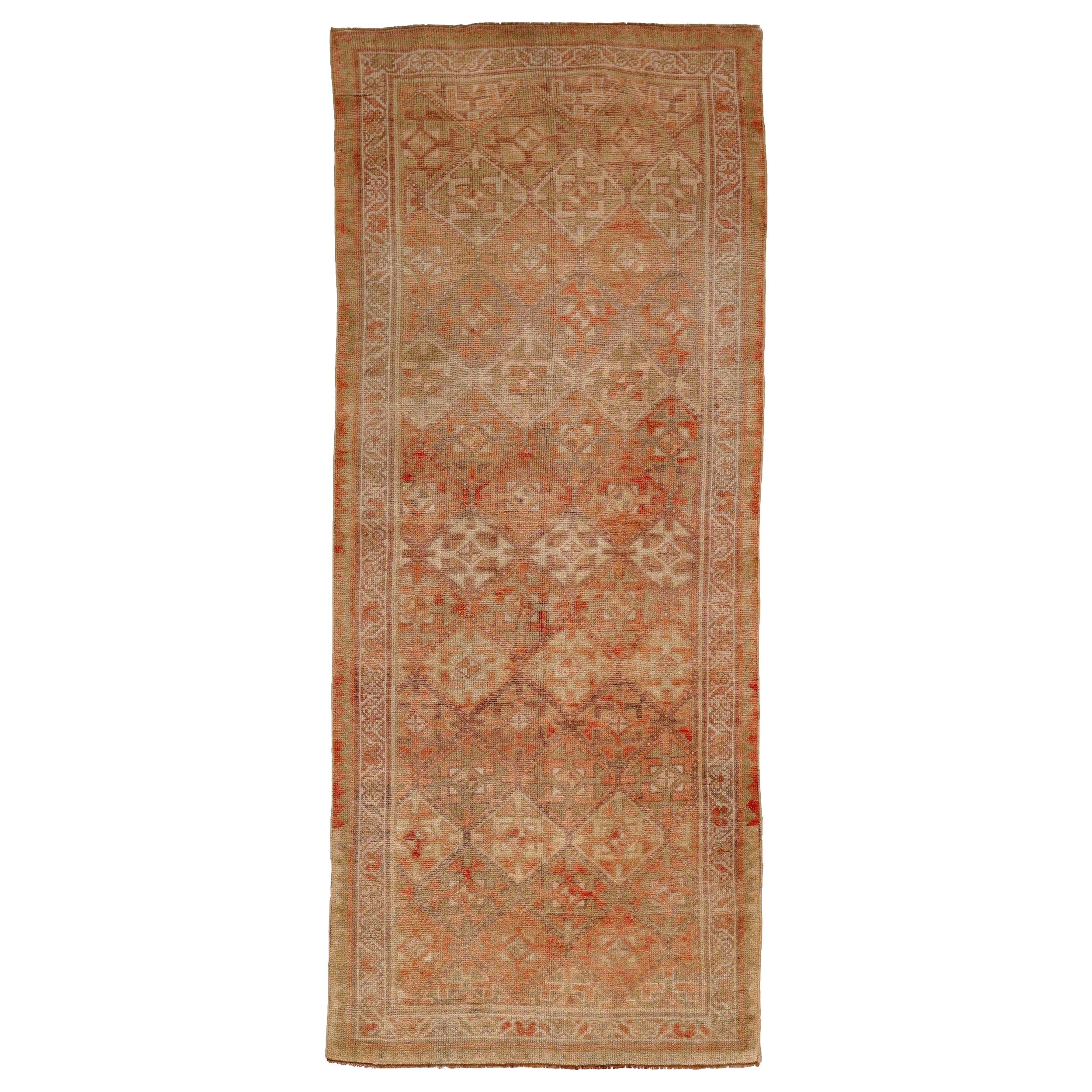 Tappeti Turchia Anatoly - Lana Verde Avorio Rosa Rosso Design - 92922
