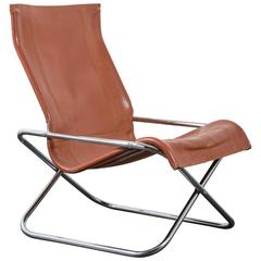 Vintage Mid-Century 'X' Folding Chair by Uchida