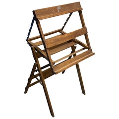 Caballete ajustable de roble de la época Arts & Crafts c1900 de la Technical Supply Company