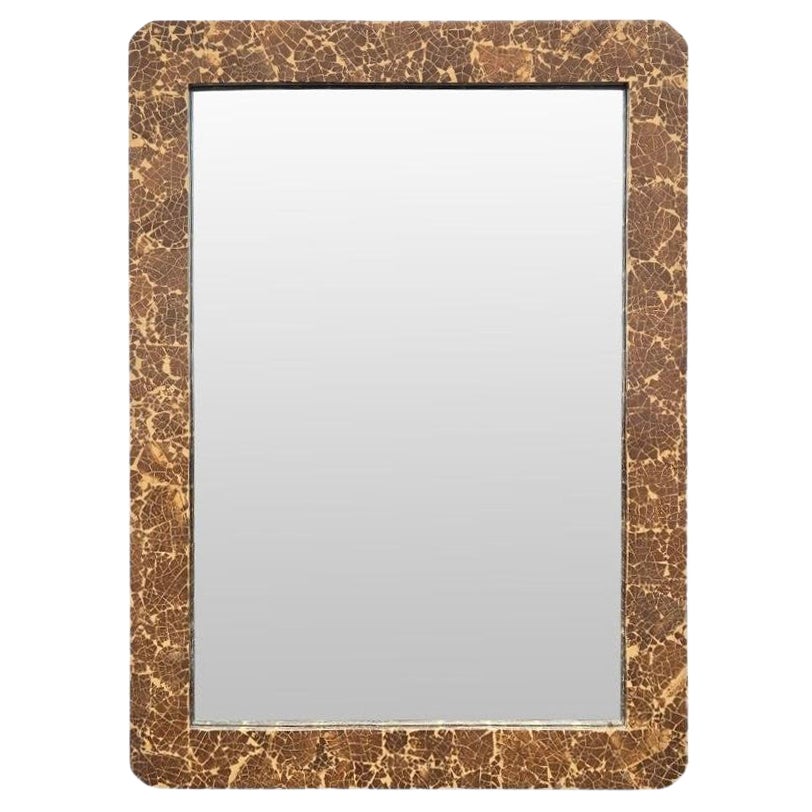 Enrique Garcel Lacquered Coconut Shell Wall Mirror